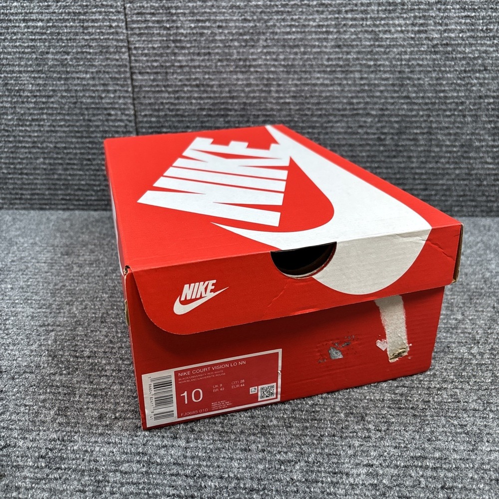Nike COURT VISION LO NN Basketball Shoe Black/University Red FJ0685 010, Sz10 - Picture 8 of 11